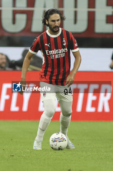 2024-08-13 - Yacine Adli of AC Milan  play the ball during AC Milan vs AC Monza , 2° edition of 