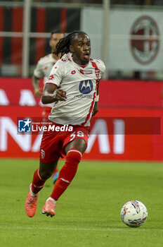 2024-08-13 - Warren Bondo of AC Monza play the ball during AC Milan vs AC Monza , 2° edition of 