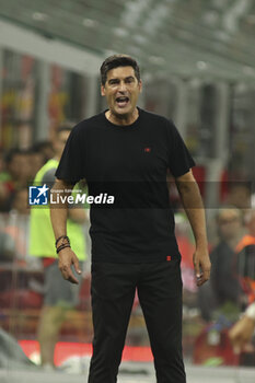 2024-08-13 - Paulo Fonseca Head Coach of AC Milan during AC Milan vs AC Monza , 2° edition of 