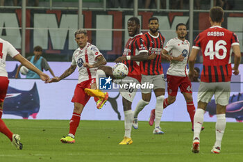 2024-08-13 - Yunus Musah of AC Milan  play the ball during AC Milan vs AC Monza , 2° edition of 