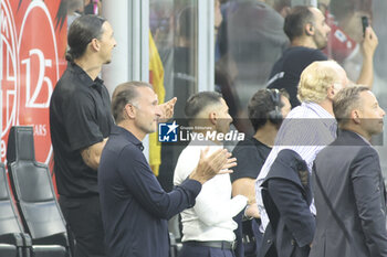 2024-08-13 - Gerry Cardinale Chairman of AC Milan claps the hand during AC Milan vs AC Monza , 2° edition of 