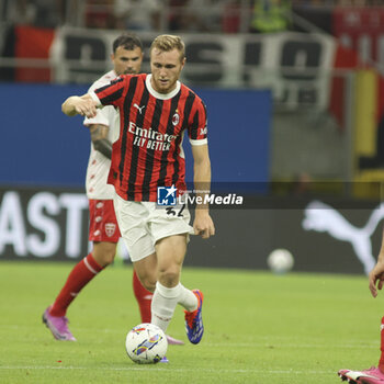 2024-08-13 - Tommaso Pobega of AC Milan play the ball during AC Milan vs AC Monza , 2° edition of 