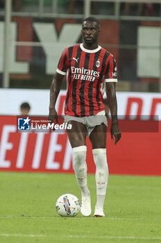 2024-08-13 - Fikayo Tomori of AC Milan  play the ball during AC Milan vs AC Monza , 2° edition of 