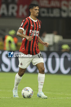 2024-08-13 - Tijjani Reijnders of AC Milan. play the ballv during AC Milan vs AC Monza , 2° edition of 