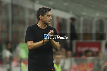 2024-08-13 - Paulo Fonseca Head Coach of AC Milan claps the hand during AC Milan vs AC Monza , 2° edition of 