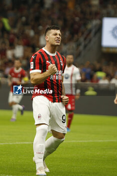 2024-08-13 - Luka Jovic of AC Milan  celebrates after scoring during AC Milan vs AC Monza , 2° edition of 