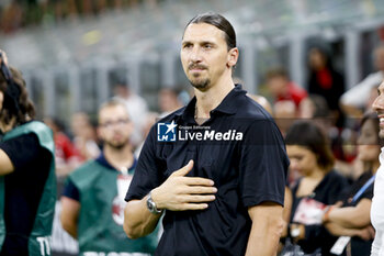 2024-08-13 - Zlatan Ibrahimovic Advisor of AC Milan during AC Milan vs AC Monza , 2° edition of 