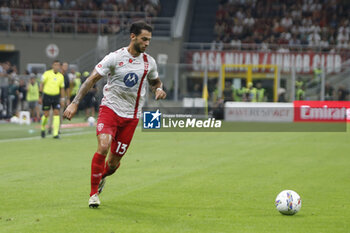 2024-08-13 - Pedro Pereira of AC Monza play the ball during AC Milan vs AC Monza , 2° edition of 