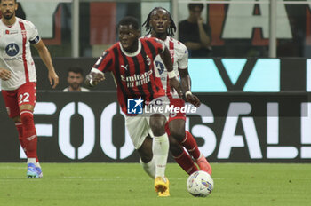 2024-08-13 - Yunus Musah of AC Milan  play the ball during AC Milan vs AC Monza , 2° edition of 