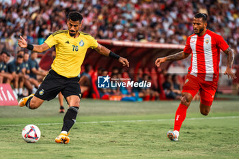 2024-08-08 - Ali Lajami of Al Nassr and Luis Suarez of UD Almeria during the Friendly football match between UD Almeria and Al-Nassr on 8 August 2024 at Power Horse Stadium in Almeria, Spain - FOOTBALL - FRIENDLY GAME - ALMERIA V AL NASSR - FRIENDLY MATCH - SOCCER