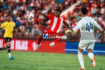 2024-08-08 - Largie Ramazani of UD Almeria and Nawaf Al-Aqidi of Al Nassr during the Friendly football match between UD Almeria and Al-Nassr on 8 August 2024 at Power Horse Stadium in Almeria, Spain - FOOTBALL - FRIENDLY GAME - ALMERIA V AL NASSR - FRIENDLY MATCH - SOCCER