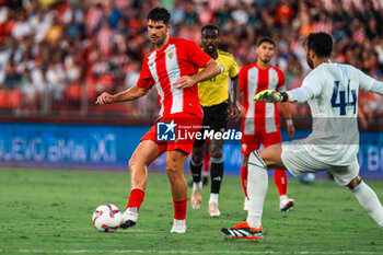 2024-08-08 - Gonzalo Melero of UD Almeria and Nawaf Al-Aqidi of Al Nassr during the Friendly football match between UD Almeria and Al-Nassr on 8 August 2024 at Power Horse Stadium in Almeria, Spain - FOOTBALL - FRIENDLY GAME - ALMERIA V AL NASSR - FRIENDLY MATCH - SOCCER