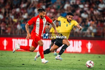 2024-08-08 - Luis Suarez of UD Almeria and Abdulelah Al-Amri of Al Nassr during the Friendly football match between UD Almeria and Al-Nassr on 8 August 2024 at Power Horse Stadium in Almeria, Spain - FOOTBALL - FRIENDLY GAME - ALMERIA V AL NASSR - FRIENDLY MATCH - SOCCER