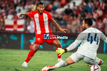 2024-08-08 - Luis Suarez of UD Almeria and Nawaf Al-Aqidi of Al Nassr during the Friendly football match between UD Almeria and Al-Nassr on 8 August 2024 at Power Horse Stadium in Almeria, Spain - FOOTBALL - FRIENDLY GAME - ALMERIA V AL NASSR - FRIENDLY MATCH - SOCCER