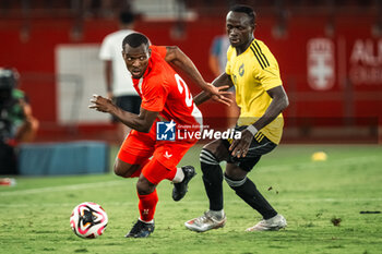 2024-08-08 - Bruno Alberto Langa of UD Almeria and Sadio Mane of Al Nassr during the Friendly football match between UD Almeria and Al-Nassr on 8 August 2024 at Power Horse Stadium in Almeria, Spain - FOOTBALL - FRIENDLY GAME - ALMERIA V AL NASSR - FRIENDLY MATCH - SOCCER