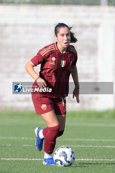 2024-08-13 - Giulia Dragoni (AS Roma Women)  during the friendly match AS Roma Women - Napoli Femminile at the Domenico Bartolani stadium in Cisterna di Latina (LT) on 13 August 2024. - ROMA WOMEN VS NAPOLI FEMMINILE - FRIENDLY MATCH - SOCCER