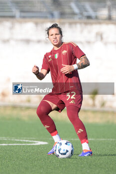 2024-08-13 - Elena Linari (AS Roma Women)  during the friendly match AS Roma Women - Napoli Femminile at the Domenico Bartolani stadium in Cisterna di Latina (LT) on 13 August 2024. - ROMA WOMEN VS NAPOLI FEMMINILE - FRIENDLY MATCH - SOCCER