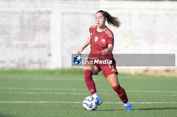 2024-08-13 - Giulia Dragoni (AS Roma Women)  during the friendly match AS Roma Women - Napoli Femminile at the Domenico Bartolani stadium in Cisterna di Latina (LT) on 13 August 2024. - ROMA WOMEN VS NAPOLI FEMMINILE - FRIENDLY MATCH - SOCCER