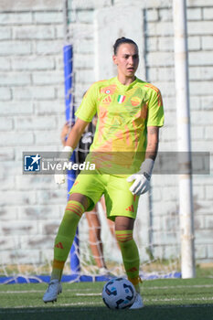 2024-08-13 - Olivie Lukasova (AS Roma Women)  during the friendly match AS Roma Women - Napoli Femminile at the Domenico Bartolani stadium in Cisterna di Latina (LT) on 13 August 2024. - ROMA WOMEN VS NAPOLI FEMMINILE - FRIENDLY MATCH - SOCCER