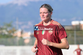 2024-08-13 - Verena Hanshaw (AS Roma Women)  during the friendly match AS Roma Women - Napoli Femminile at the Domenico Bartolani stadium in Cisterna di Latina (LT) on 13 August 2024. - ROMA WOMEN VS NAPOLI FEMMINILE - FRIENDLY MATCH - SOCCER