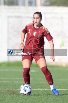 2024-08-13 - Giulia Dragoni (AS Roma Women)  during the friendly match AS Roma Women - Napoli Femminile at the Domenico Bartolani stadium in Cisterna di Latina (LT) on 13 August 2024. - ROMA WOMEN VS NAPOLI FEMMINILE - FRIENDLY MATCH - SOCCER