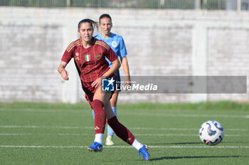 2024-08-13 - Giulia Dragoni (AS Roma Women)  during the friendly match AS Roma Women - Napoli Femminile at the Domenico Bartolani stadium in Cisterna di Latina (LT) on 13 August 2024. - ROMA WOMEN VS NAPOLI FEMMINILE - FRIENDLY MATCH - SOCCER