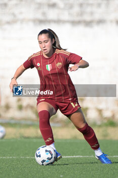 2024-08-13 - Giulia Dragoni (AS Roma Women)  during the friendly match AS Roma Women - Napoli Femminile at the Domenico Bartolani stadium in Cisterna di Latina (LT) on 13 August 2024. - ROMA WOMEN VS NAPOLI FEMMINILE - FRIENDLY MATCH - SOCCER