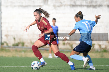 2024-08-13 - Giulia Dragoni (AS Roma Women)  during the friendly match AS Roma Women - Napoli Femminile at the Domenico Bartolani stadium in Cisterna di Latina (LT) on 13 August 2024. - ROMA WOMEN VS NAPOLI FEMMINILE - FRIENDLY MATCH - SOCCER