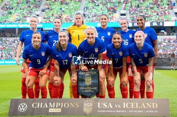 2024-10-24 - The Starting XI of the United States Women’s National Team poses for a team photo - USA WOMEN VS ICELAND WOMEN - FRIENDLY MATCH - SOCCER