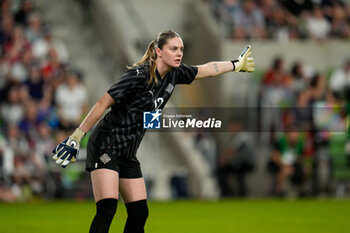 2024-10-24 - Iceland goalkeeper Telma Ivarsdottir (12) looks on as the United States sets up a scoring chance - USA WOMEN VS ICELAND WOMEN - FRIENDLY MATCH - SOCCER