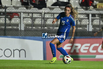 2024-10-25 - Benedetta Glionna (ITA) in action during the women's international friendly match between Italy and Malta FA at the Tre Fontane Stadium on October 25, 2024 in Rome, Italy. - ITALY WOMEN VS MALTA WOMEN - FRIENDLY MATCH - SOCCER