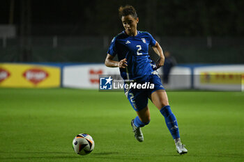 2024-10-25 - Angelica Soffia (ITA) in action during the women's international friendly match between Italy and Malta FA at the Tre Fontane Stadium on October 25, 2024 in Rome, Italy. - ITALY WOMEN VS MALTA WOMEN - FRIENDLY MATCH - SOCCER