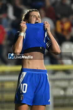 2024-10-25 - Cristiana Girelli (ITA) in action during the women's international friendly match between Italy and Malta FA at the Tre Fontane Stadium on October 25, 2024 in Rome, Italy. - ITALY WOMEN VS MALTA WOMEN - FRIENDLY MATCH - SOCCER