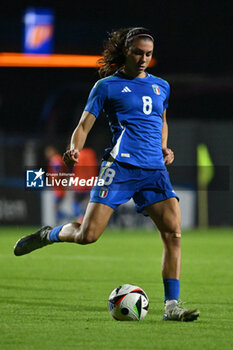 2024-10-25 - Eva Schatzer (ITA) in action during the women's international friendly match between Italy and Malta FA at the Tre Fontane Stadium on October 25, 2024 in Rome, Italy. - ITALY WOMEN VS MALTA WOMEN - FRIENDLY MATCH - SOCCER