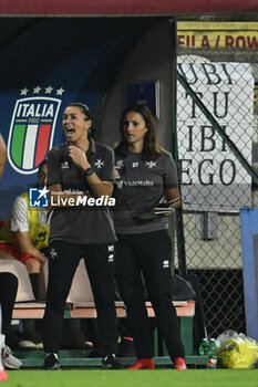 2024-10-25 - Manuela Tessa coach of Malta FAduring the women's international friendly match between Italy and Malta FA at the Tre Fontane Stadium on October 25, 2024 in Rome, Italy. - ITALY WOMEN VS MALTA WOMEN - FRIENDLY MATCH - SOCCER