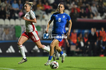 2024-10-25 - Agnese Bonfantini (ITA) in action during the women's international friendly match between Italy and Malta FA at the Tre Fontane Stadium on October 25, 2024 in Rome, Italy. - ITALY WOMEN VS MALTA WOMEN - FRIENDLY MATCH - SOCCER