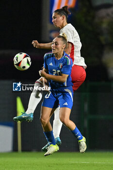 2024-10-25 - Giada Greggi (ITA) in action during the women's international friendly match between Italy and Malta FA at the Tre Fontane Stadium on October 25, 2024 in Rome, Italy. - ITALY WOMEN VS MALTA WOMEN - FRIENDLY MATCH - SOCCER