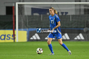 2024-10-25 - Julie Piga (ITA) in action during the women's international friendly match between Italy and Malta FA at the Tre Fontane Stadium on October 25, 2024 in Rome, Italy. - ITALY WOMEN VS MALTA WOMEN - FRIENDLY MATCH - SOCCER