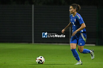 2024-10-25 - Angelica Soffia (ITA) in action during the women's international friendly match between Italy and Malta FA at the Tre Fontane Stadium on October 25, 2024 in Rome, Italy. - ITALY WOMEN VS MALTA WOMEN - FRIENDLY MATCH - SOCCER