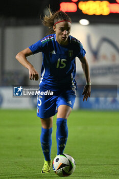 2024-10-25 - Benedetta Glionna (ITA) in action during the women's international friendly match between Italy and Malta FA at the Tre Fontane Stadium on October 25, 2024 in Rome, Italy. - ITALY WOMEN VS MALTA WOMEN - FRIENDLY MATCH - SOCCER