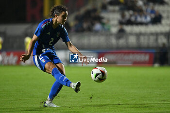 2024-10-25 - Angelica Soffia (ITA) in action during the women's international friendly match between Italy and Malta FA at the Tre Fontane Stadium on October 25, 2024 in Rome, Italy. - ITALY WOMEN VS MALTA WOMEN - FRIENDLY MATCH - SOCCER