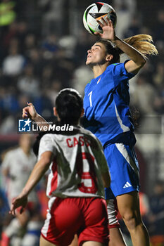 2024-10-25 - Sofia Cantore (ITA) in action during the women's international friendly match between Italy and Malta FA at the Tre Fontane Stadium on October 25, 2024 in Rome, Italy. - ITALY WOMEN VS MALTA WOMEN - FRIENDLY MATCH - SOCCER