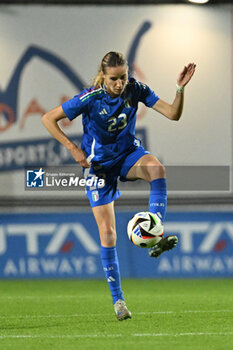 2024-10-25 - Julie Piga (ITA) in action during the women's international friendly match between Italy and Malta FA at the Tre Fontane Stadium on October 25, 2024 in Rome, Italy. - ITALY WOMEN VS MALTA WOMEN - FRIENDLY MATCH - SOCCER