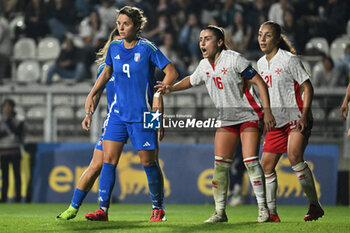 2024-10-25 - Valentina Giacinti (ITA) and Charlene Zammit (MLT) in action during the women's international friendly match between Italy and Malta FA at the Tre Fontane Stadium on October 25, 2024 in Rome, Italy. - ITALY WOMEN VS MALTA WOMEN - FRIENDLY MATCH - SOCCER