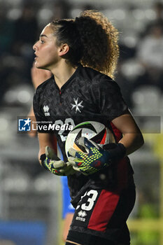 2024-10-25 - Patricia Ebejer (MLT) in action during the women's international friendly match between Italy and Malta FA at the Tre Fontane Stadium on October 25, 2024 in Rome, Italy. - ITALY WOMEN VS MALTA WOMEN - FRIENDLY MATCH - SOCCER