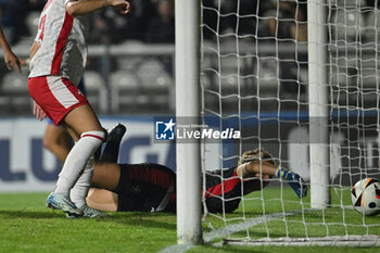 2024-10-25 - Raisa Costantino (MLT) in action during the women's international friendly match between Italy and Malta FA at the Tre Fontane Stadium on October 25, 2024 in Rome, Italy. - ITALY WOMEN VS MALTA WOMEN - FRIENDLY MATCH - SOCCER