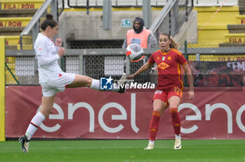 2024-03-10 - Alayah Sophia Pilgrim (AS Roma Women);  during the Italian women's  Italian Cup 2023/2024 match between AS Roma Women vs AC Milan at the Tre Fontane stadium in Rome on 10 March 2024. - ROMA WOMEN VS MILAN - WOMEN ITALIAN CUP - SOCCER