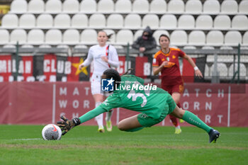 2024-03-10 - Lucia Di Guglielmo (AS Roma Women); goal 2-0 during the Italian women's  Italian Cup 2023/2024 match between AS Roma Women vs AC Milan at the Tre Fontane stadium in Rome on 10 March 2024. - ROMA WOMEN VS MILAN - WOMEN ITALIAN CUP - SOCCER