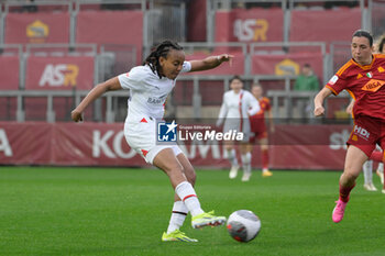 2024-03-10 - Emelyne Laurent (AC Milan);  during the Italian women's  Italian Cup 2023/2024 match between AS Roma Women vs AC Milan at the Tre Fontane stadium in Rome on 10 March 2024. - ROMA WOMEN VS MILAN - WOMEN ITALIAN CUP - SOCCER