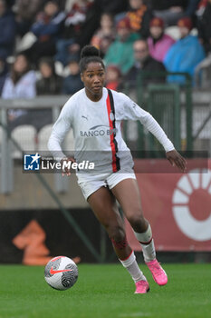2024-03-10 - Chante' Dompig (AC Milan);  during the Italian women's  Italian Cup 2023/2024 match between AS Roma Women vs AC Milan at the Tre Fontane stadium in Rome on 10 March 2024. - ROMA WOMEN VS MILAN - WOMEN ITALIAN CUP - SOCCER